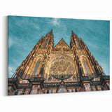 Czech Republic Wall Art - Majestic Gothic Cathedral at Dusk