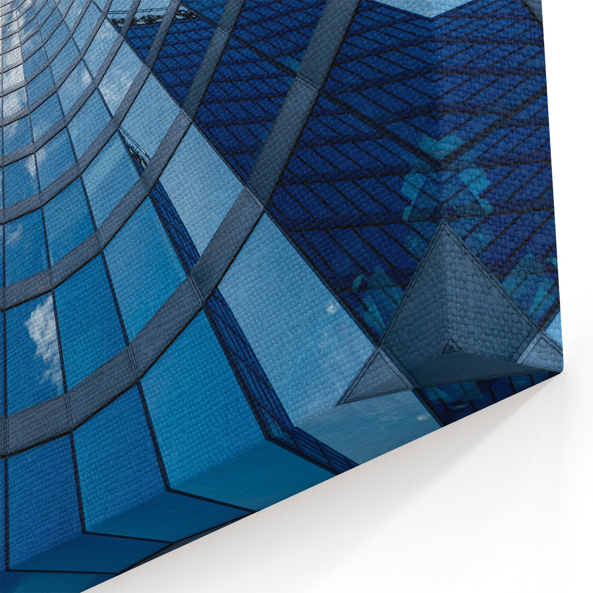 Prague Cityscape Art - Modern Glass Towers Reflection