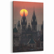 Scenic Prague Prints - Sunset Silhouettes over Old Town