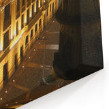 San Salvador Cityscape - Illuminated Theater Night Art