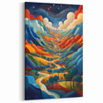Salvadoran Cultural Art - Vibrant Landscape Canvas Print