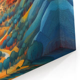 Salvadoran Cultural Art - Vibrant Landscape Canvas Print