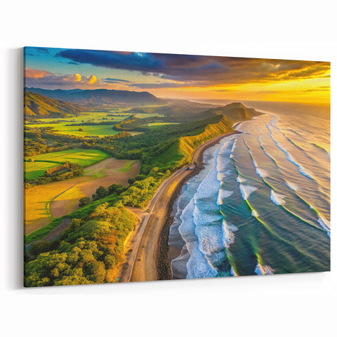 El Salvador Nature Photography - Coastal Sunrise Canvas