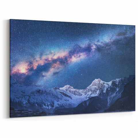 Himalayan Night Sky Art - Everest Starlit Peaks