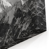 Black and White Everest Art - Majestic Mountain View