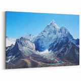 Everest Landscape Art - Clear Blue Sky and Rugged Peaks