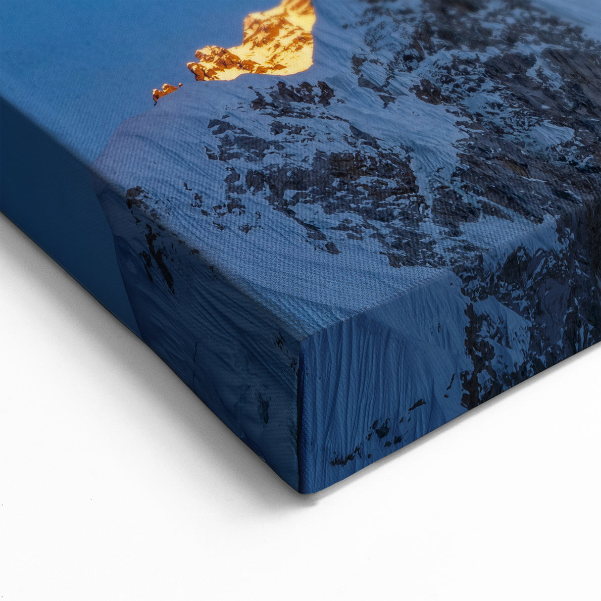 Golden Sunrise Everest Art - Illuminated Peak Canvas