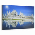 White Temple Bangkok Canvas Art - Ethereal Thai Architectural Decor