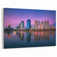 Modern Bangkok Skyline at Dusk - Vibrant Cityscape Canvas