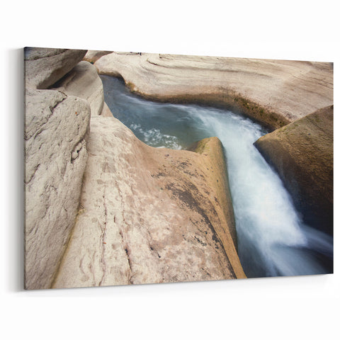 Saint Lucia Canvas Prints - Caribbean Island River Flow Photography