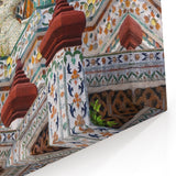Intricate Temple Guardians - Detailed Bangkok Art Canvas