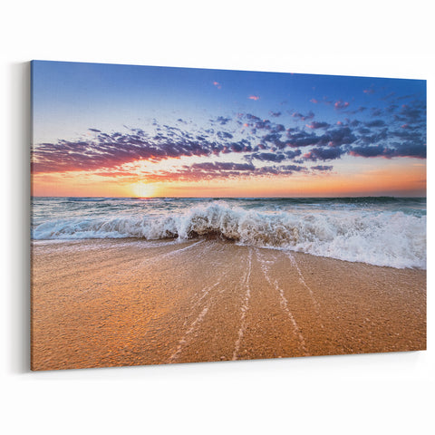 Tropical Beach Art Prints - Saint Lucia Sunset Ocean Wave Photography