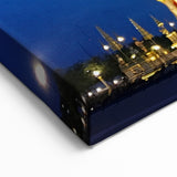 Bangkok Night Temple Illumination - Majestic Canvas Art