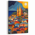 Tropical Beach Art Prints - Saint Lucia Vibrant Church and Sunset Scene