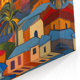 Tropical Beach Art Prints - Saint Lucia Vibrant Church and Sunset Scene