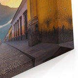 Antigua Archway Art - Sunset Vista of Volcanic Peaks
