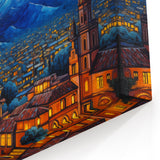 Guatemalan Landscape Art - Starry Night over Antigua