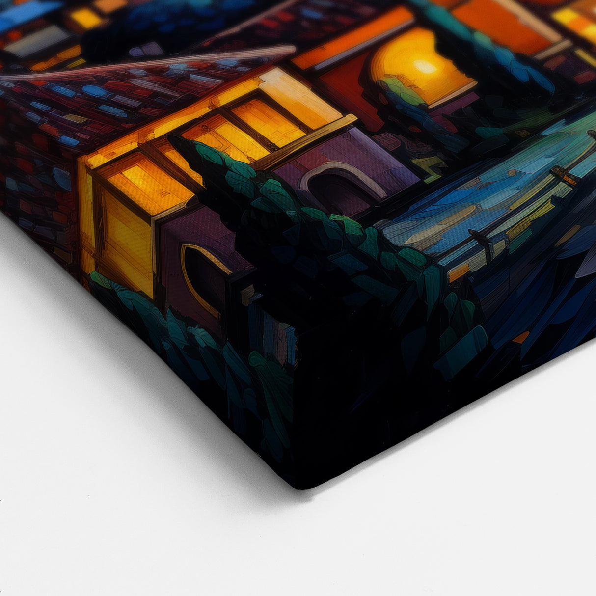 Guatemalan Landscape Art - Starry Night over Antigua