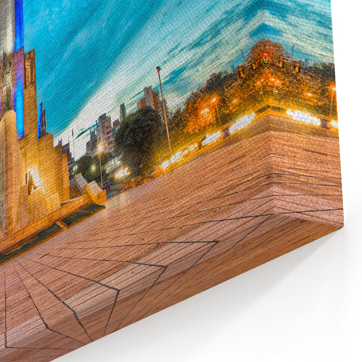 Buenos Aires Cityscape Art - Iconic Argentina Urban Night Wall Decor