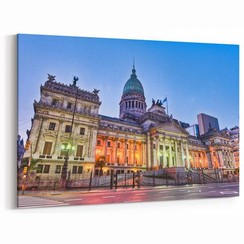 Argentine Congress Art - Elegant Buenos Aires Night View