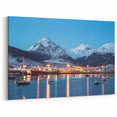 Argentine Harbor Art - Tranquil Winter Mountainscape