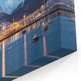 Argentine Harbor Art - Tranquil Winter Mountainscape