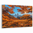 Patagonia Autumn Glory Art - Vibrant Mountain Sunrise