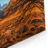 Patagonia Autumn Glory Art - Vibrant Mountain Sunrise
