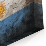 Textured Argentine Flag Art - Patriotic Wall Decor