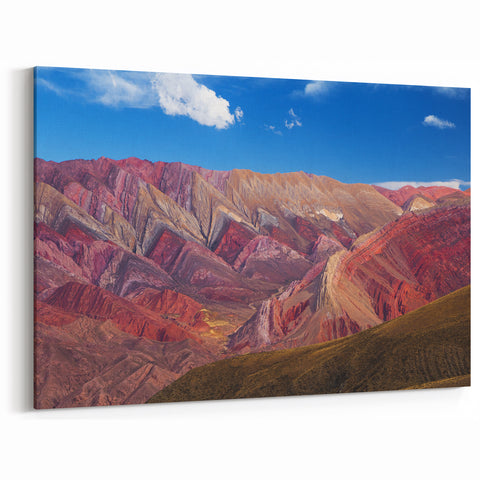 Argentine Colorful Mountains Art - Majestic Landscape Print