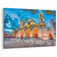 Argentine Cathedral Evening Art - Historic Church Facade