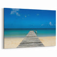 Nicaragua Beach Pier Canvas - Tranquil Ocean Wall Art