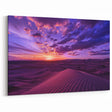 Mesopotamian Sunset – Vibrant Purple Desert Landscape Wall Art