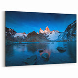 Patagonia Landscape Art - Starlit Peaks and Glacier Waters