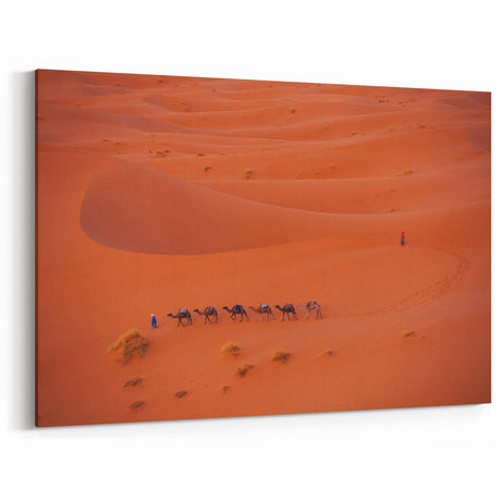 Desert Camel Caravan – Mesopotamian Sands Scenic Wall Art