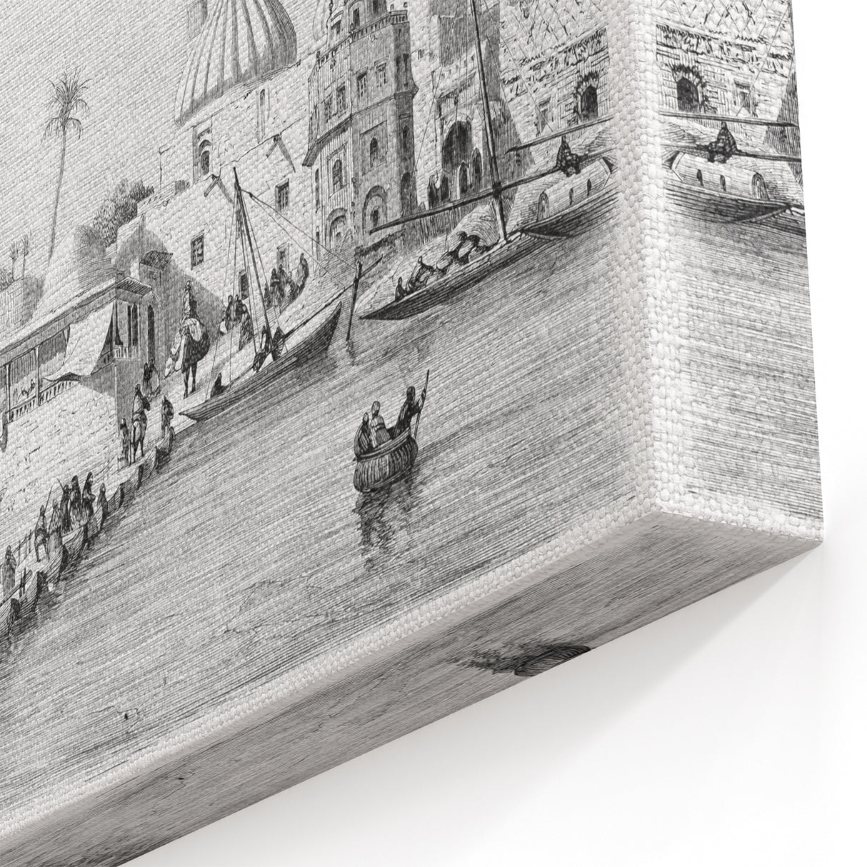 Historical Baghdad Riverfront – Mesopotamian Heritage Wall Art