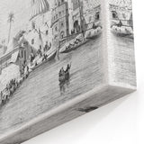 Historical Baghdad Riverfront – Mesopotamian Heritage Wall Art