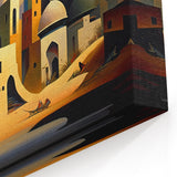 Golden Domes of Mesopotamia – Middle Eastern Cityscape Wall Art