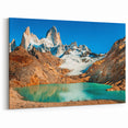 Patagonian Majesty Art - Turquoise Lake and Mountain Peaks