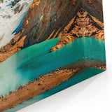 Patagonian Majesty Art - Turquoise Lake and Mountain Peaks