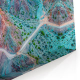 Vivid Argentine Mountains Art - Winding Road Through Colorful Ridges