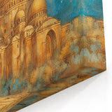Golden Domes of Mesopotamia – Middle Eastern Mosque Wall Art