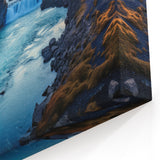 Argentine Waterfall Sunset Art - Cascading Waters at Dusk