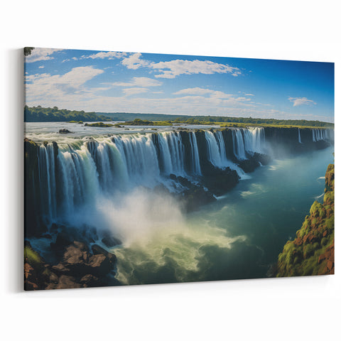 Argentine Grand Falls Art - Lush Greenery and Vast Cascades