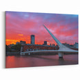 Buenos Aires Sunset Bridge - Canvas Wall Art