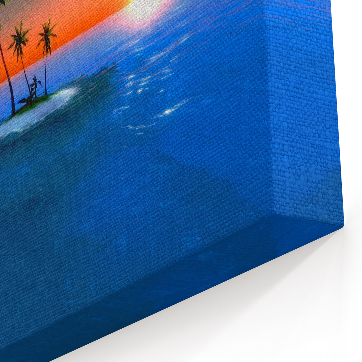 Tropical Island Sunset - Caribbean Canvas Art