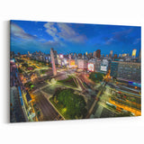 Buenos Aires Night Lights - Urban Canvas Print
