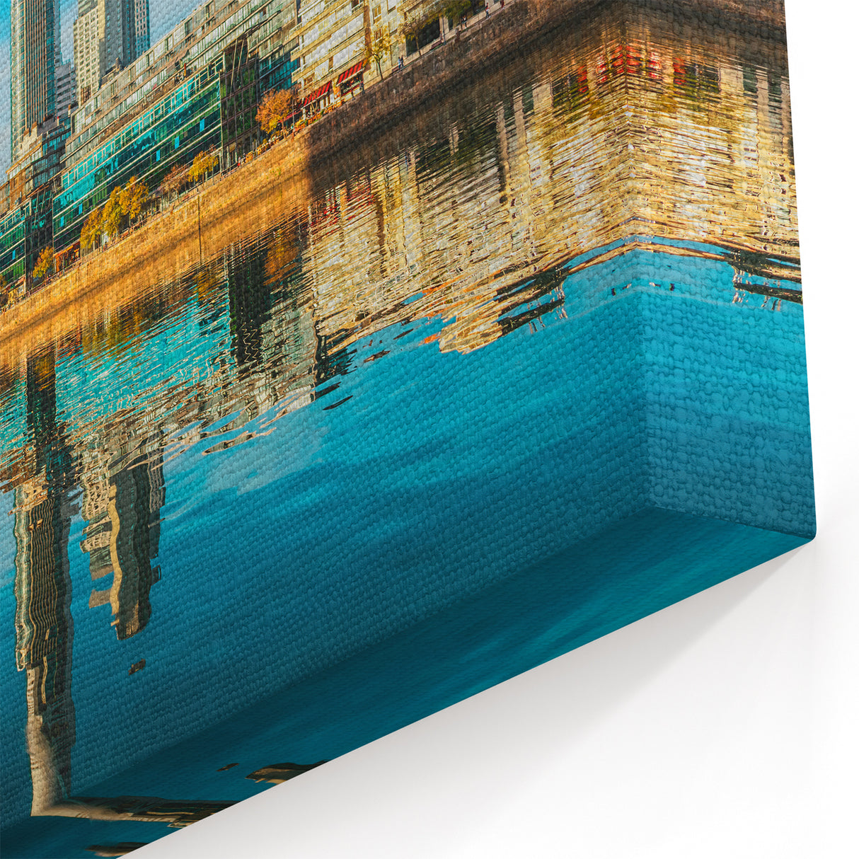 Serene Buenos Aires Skyline - Reflective Canvas Print