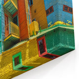 Vibrant Canvas Print - Colorful Buenos Aires Streetscape