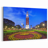 Twilight Canvas Art - Iconic Buenos Aires Tower